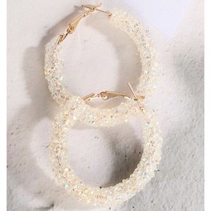 Crystal Hoop Earrings
